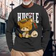 Bear Hustle With Native American Spirit Long Sleeve T-Shirt Gifts for Old Men