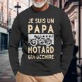 Belle Idea Cadeau Je Suis Un Papa Motard Qui Déchire Langarmshirts Geschenke für alte Männer