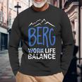 Berg Life Balance Langarmshirts Geschenke für alte Männer