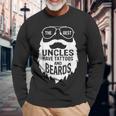 Best Uncles Beards Tattoos Husband Mens Long Sleeve T-Shirt Gifts for Old Men