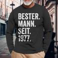 With Bester Mann Seit 1977 47 Hochzeitstag 47 Jahre Langarmshirts Geschenke für alte Männer