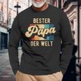 Bester Papa Der Welt Retrointage Saying Father's Day Langarmshirts Geschenke für alte Männer