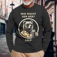 Bier Wie Macht Der Bär Leer Langarmshirts Geschenke für alte Männer