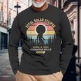 Bigfoot Cuyahoga Falls Ohio Total Solar Eclipse 2024 Long Sleeve T-Shirt Gifts for Old Men