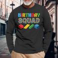 Birthday Squad Blocks Building Master Builder Bday Long Sleeve T-Shirt Gifts for Old Men
