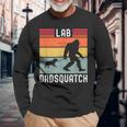 Black Yellow Chocolate Fox Red Lab Silver Dad Bigfoot Long Sleeve T-Shirt Gifts for Old Men