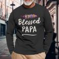 Blessed Papa Puerto Ricoatertagsgeschenk Langarmshirts Geschenke für alte Männer