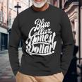 Blue Collar Skilled Labor Day American Worker Vintage Long Sleeve T-Shirt Gifts for Old Men