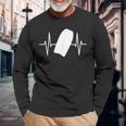 Bodyboard Heartbeat Silhouette Bodyboarding Long Sleeve T-Shirt Gifts for Old Men