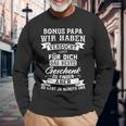 Bonus Papa Wir Haben Vertrcht Stepfather Langarmshirts Geschenke für alte Männer