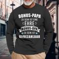 Bonus Papa Zu Sein Ist Eine Ehre Bonus Opa Ist Unzahlbar German Language Langarmshirts Geschenke für alte Männer