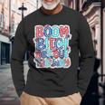 Boom Bitch Get Out The Way 4Th Of July Dalmatian Dots Long Sleeve T-Shirt Gifts for Old Men