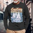 Boote Sailing Opa Papaater Segeln Segelboot Langarmshirts Geschenke für alte Männer