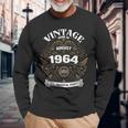 Born In August 1964 Original Parts Vintage Birthday Long Sleeve T-Shirt Gifts for Old Men