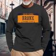 Bronx New York City Cars Plate Number Bronx Long Sleeve T-Shirt Gifts for Old Men