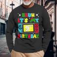 Bruh It's My 9Th Birthday Video Game 9 Years Old Birthday Long Sleeve T-Shirt Gifts for Old Men