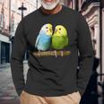 Budgie Pet Parrot Bird Langarmshirts Geschenke für alte Männer