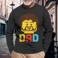 Building Bricks Blocks Dad Master Builder Family Matching Long Sleeve T-Shirt Gifts for Old Men