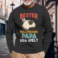 Bull Terrier Bull Terrier Dad Langarmshirts Geschenke für alte Männer