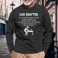 Cad Drafter Long Sleeve T-Shirt Gifts for Old Men