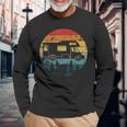 Camping Motorhome Van Vintage In Caravan Langarmshirts Geschenke für alte Männer