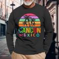 Cancun Mexico 2024 Vacation Beach Matching Family Group Long Sleeve T-Shirt Gifts for Old Men