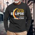 Canton New York Total Solar Eclipse April 8 2024 Long Sleeve T-Shirt Gifts for Old Men