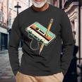 Cassette Fiesta Des Los 80 90 Retro Disfraz Camiseta de manga larga Regalos para ancianos
