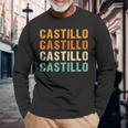 Castillo Last Name Family Reunion Surname Personalized Long Sleeve T-Shirt Gifts for Old Men