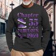 Chapter 55 Fabulous Since 1969 55Th Birthday Long Sleeve T-Shirt Gifts for Old Men