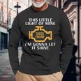 Check Engine Light Shine Car Auto Mechanic Garage Men Long Sleeve T-Shirt Gifts for Old Men