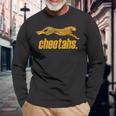 Cheetahs Leopard Animal Lover PrintLong Sleeve T-Shirt Gifts for Old Men