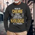 Chemie Stimmt Biologie Chemist Biologist Biochemie Langarmshirts Geschenke für alte Männer