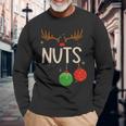 Chest Nuts Christmas Matching Couple Chestnuts Long Sleeve T-Shirt Gifts for Old Men