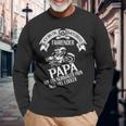 Chopper Motocross Ich Bin Ein Motorrad Fahrender Papa Langarmshirts Geschenke für alte Männer