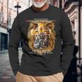 Christian Sayings Verses Lion Judah Cross Proverbs 31 Long Sleeve T-Shirt Gifts for Old Men