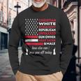 Christian White Straight Independence Day Memorial Day Pride Long Sleeve T-Shirt Gifts for Old Men