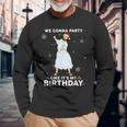 Christmas Jesus Dancing We Gonna Party Like It's My Birthday Long Sleeve T-Shirt Gifts for Old Men