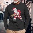Christmas Santa Claus With Baseball Bat Baseball Long Sleeve T-Shirt Gifts for Old Men