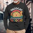 Cinco De Mayo Taco Ca Spelled Backward Tacocat Long Sleeve T-Shirt Gifts for Old Men