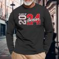 Class Of 2024 Senior 24 High School Graduation Party Long Sleeve T-Shirt Gifts for Old Men