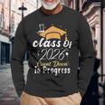 Class Of 2026 Count Down In Progress Future Graduation 2026 Long Sleeve T-Shirt Gifts for Old Men