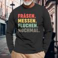 Cnc Milling Machine Machining Mechanic Programmer Langarmshirts Geschenke für alte Männer