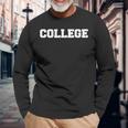 College Pride Fraternity College Rush Party Greek Long Sleeve T-Shirt Gifts for Old Men