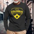 Columbus Throwback Classic Long Sleeve T-Shirt Gifts for Old Men