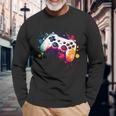 Control All The Things Video Game Controller Gamer Boys Men Long Sleeve T-Shirt Gifts for Old Men