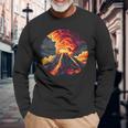 Cool Erupting Volcano Costume For Boys And Girls Long Sleeve T-Shirt Gifts for Old Men