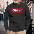 Cool Oida Austria Bavaria Text Logo Langarmshirts Geschenke für alte Männer