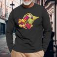 Cornucopia For Thanksgiving Long Sleeve T-Shirt Gifts for Old Men