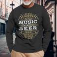 Country Music And Beer Thats Why I'm Here Long Sleeve T-Shirt Gifts for Old Men
